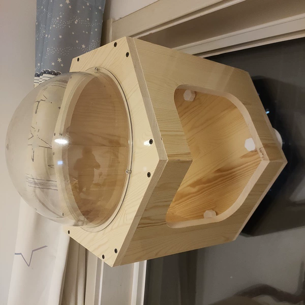 Cat climbing frame suction cup hexagonal cage cat nest