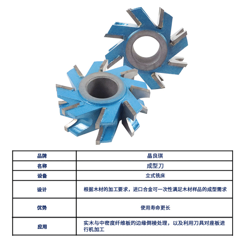 晶良琪木工专用成型铣刀四面刨刀平刀换片翻新效果好支持修磨木工