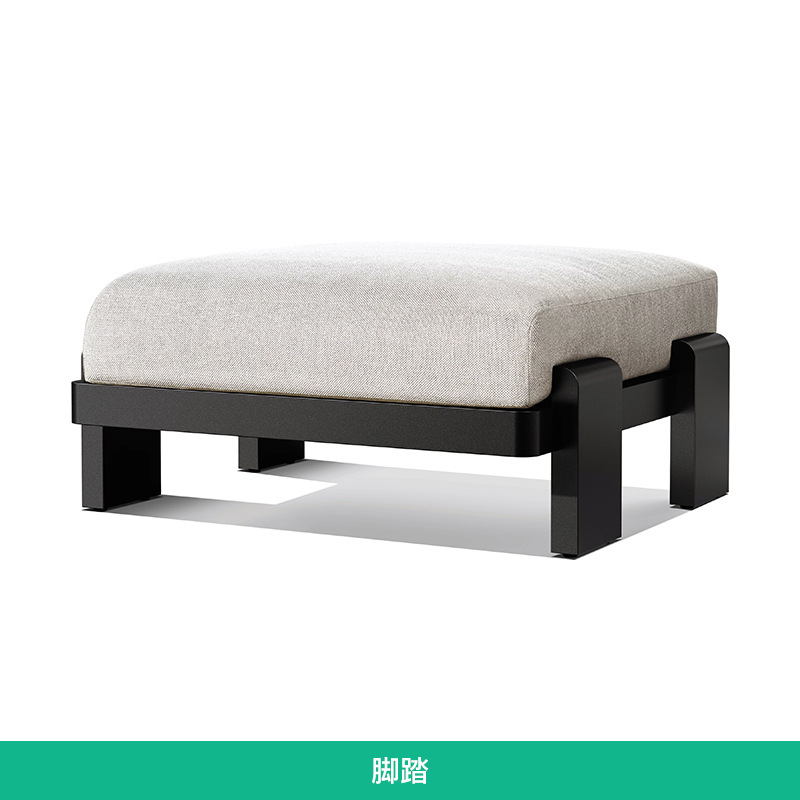 Sofá al aire libre mesa y silla combinación mesa de centro mesa y silla patio villa hotel restaurante jardín impermeable protección solar ocio nórdico