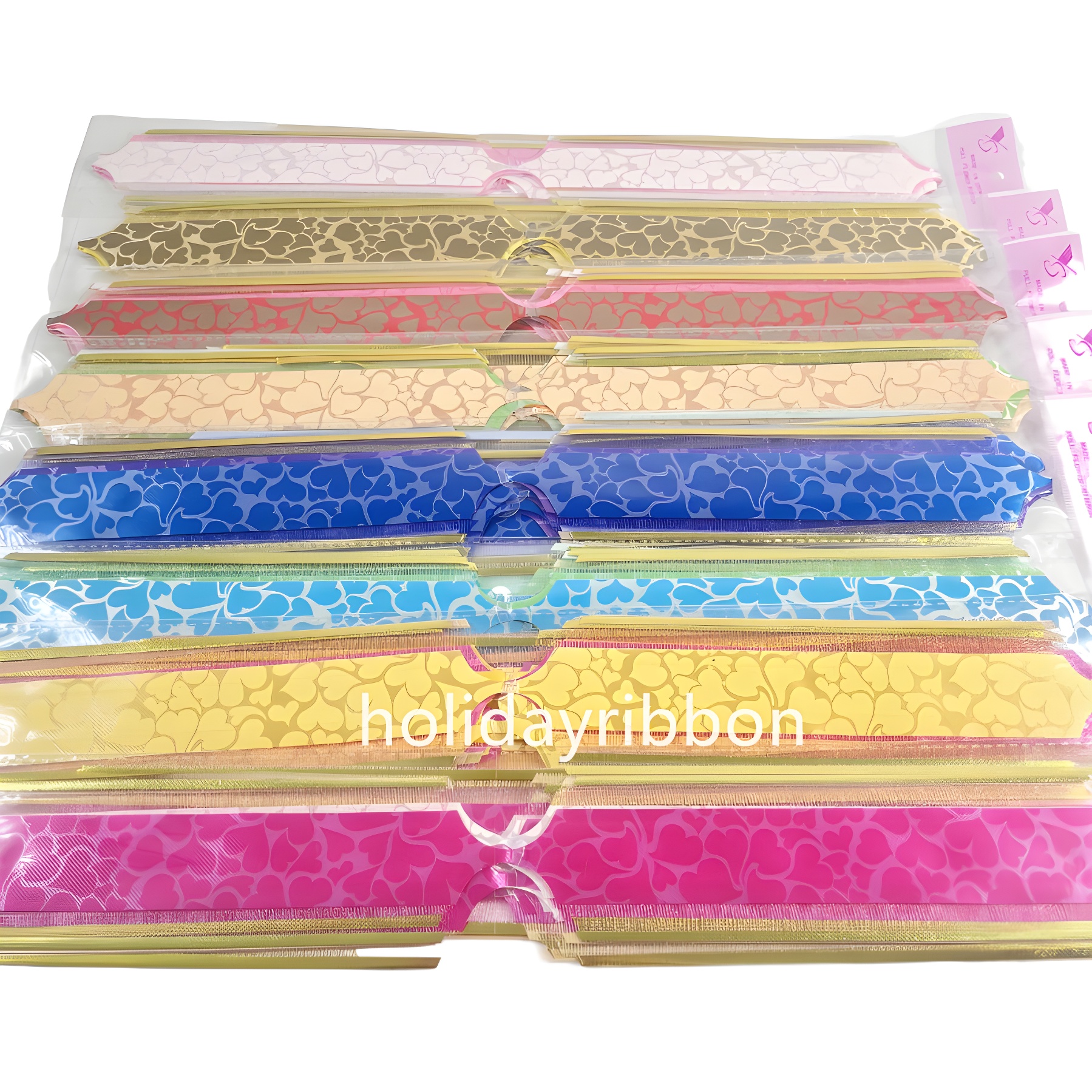 Dos capas de doble color de cola larga correa de flores de regalo de embalaje de flores de mano decoración festiva