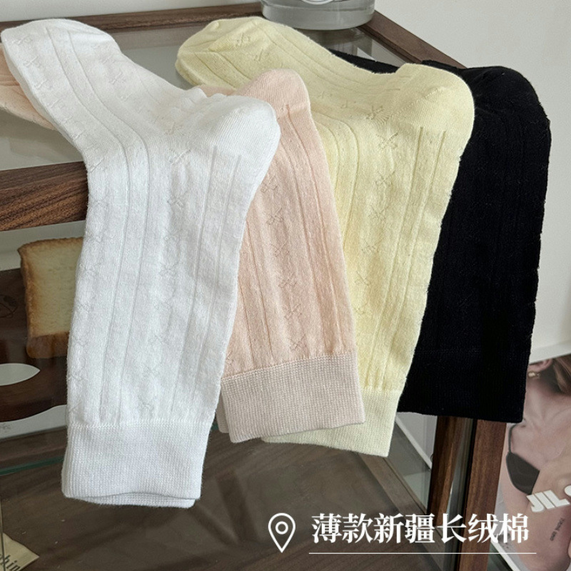 袜子女夏薄款洛丽塔袜芭蕾风纯欲风镂空网眼透气袜诸暨袜子批发