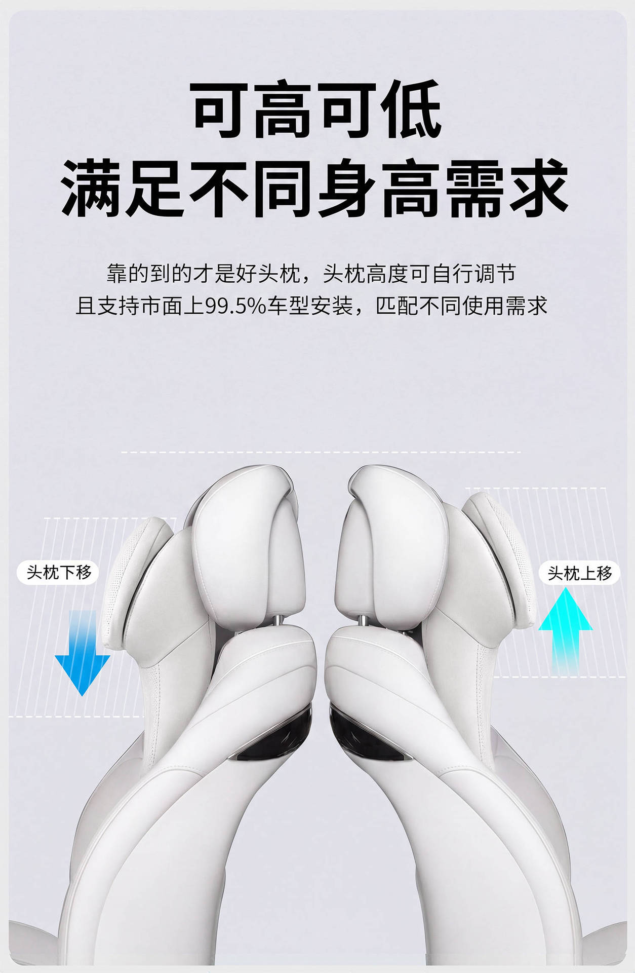 Car Headrest, Neck Pillow, In-Car Cushion, Lumbar Support, Suitable for Mercedes-Benz, Maybach, Bmw, Tesla