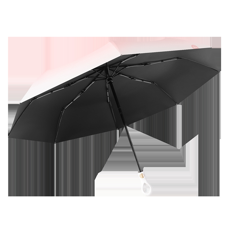 Japan-Korea 8-Rib Gradient Fully Automatic Flower Thickened Vinyl Rain Or Shine Folding Top Quality Sunshade 70% Off_voghion.com