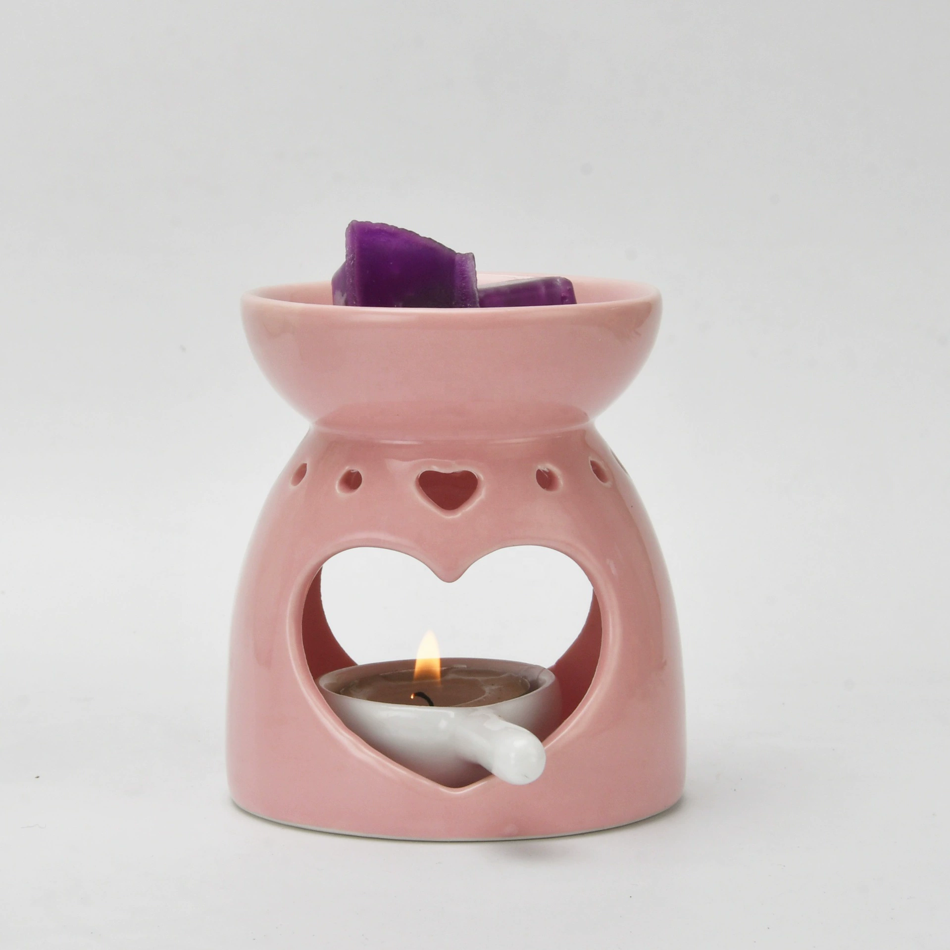Керамическая курильница для благовоний лампа для благовоний для духовки для масла в форме любви