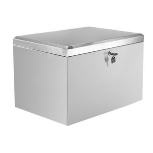 Thickened Large Motorcycle Stainless Steel Trunk Pedal Battery Electric Vehicle Trunk Takeaway Storage Box Tool Box