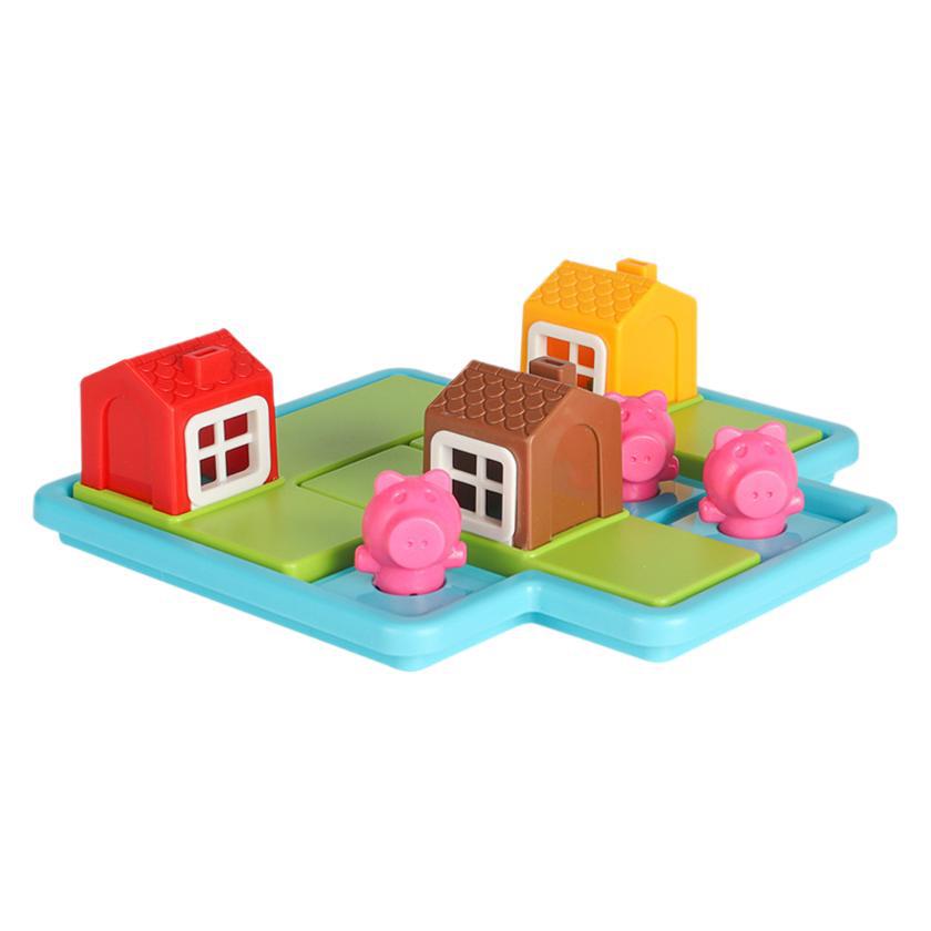 Nuevos productos transfronterizos Juegos de mesa de tres cerditos Interacción entre padres e hijos Juegos de mesa de entrenamiento de pensamiento lógico para niños
