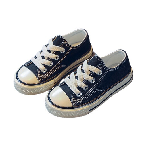 Canvas shoes 2024 spring new color girls student shoes low-cut glossy Korean version parent-child shoes boys white shoes