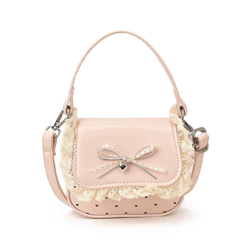 Dolce y lindo arco de niña bolso de encaje de alto valor facial bolso de bebé bolso de comercio exterior bolso de niños
