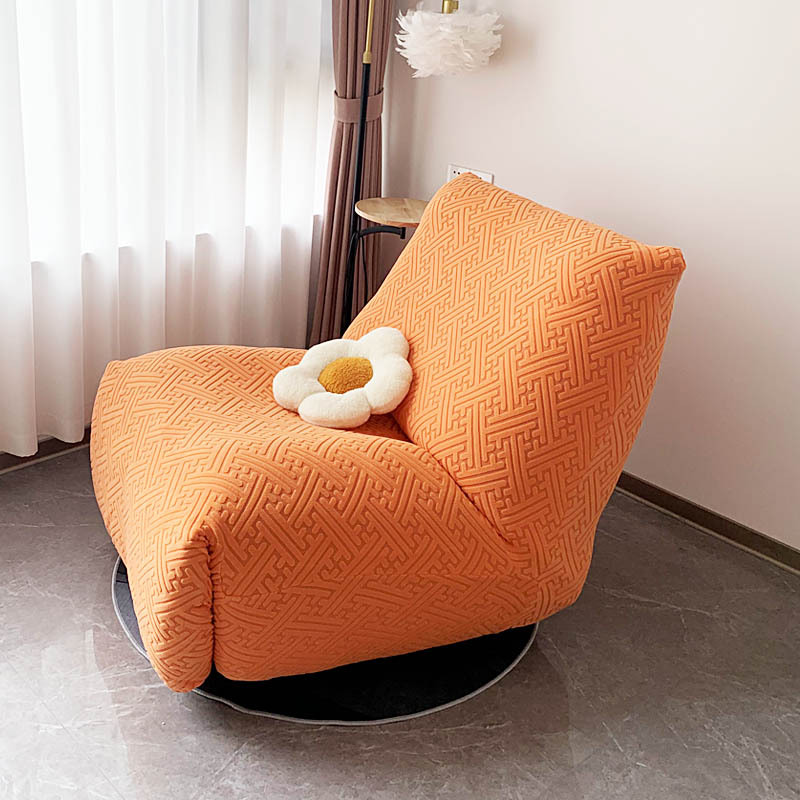 Simple Solid Color Chaise Lounge Cover with Chivas Regal Design, Stretchable Single Chair Cover, Scratch-Resistant for Cats