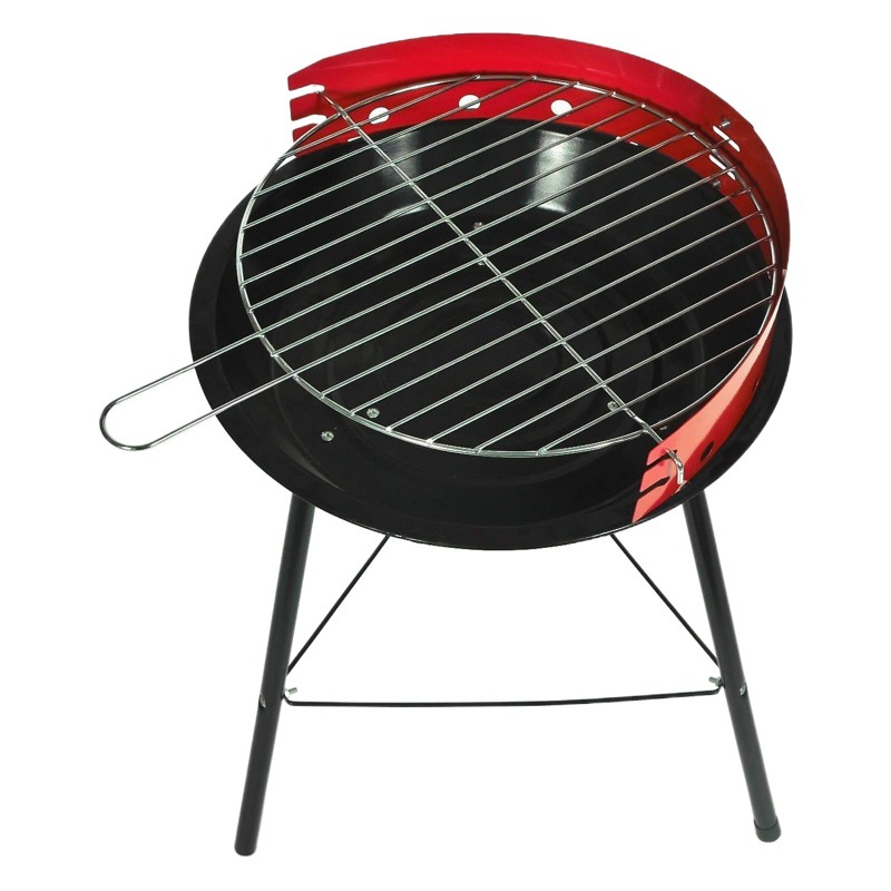 Los fabricantes producen 14 pulgadas simple estufa ronda barbacoa parrilla mini barbacoa escritorio pequeña parrilla