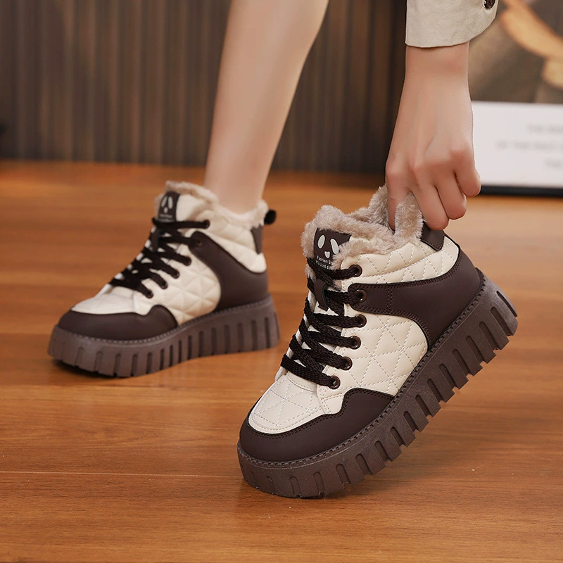 High footwear, winter sports warm shoes