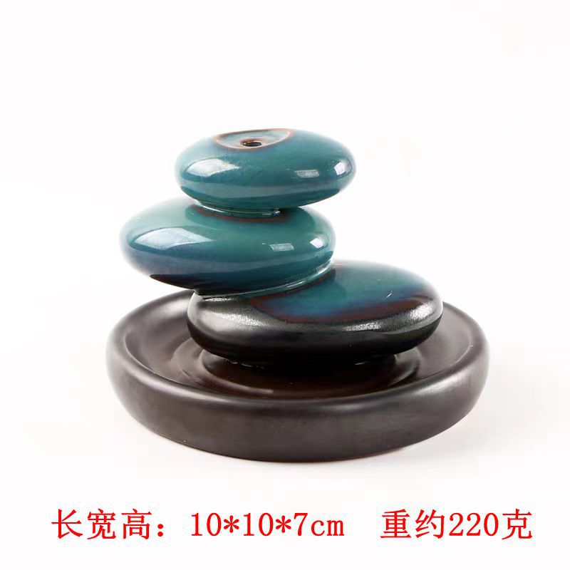 禅意三生石蓝色