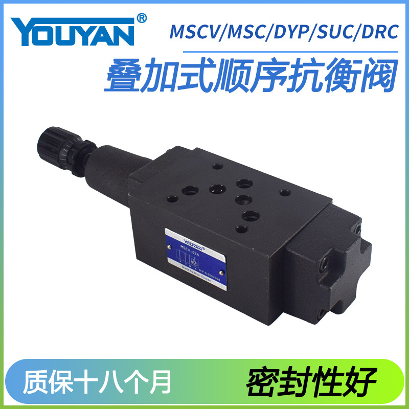 MCS DYP液压SHVA抗衡阀SUC叠加式SHVB平衡阀MSCV-02A-03B-04A-06
