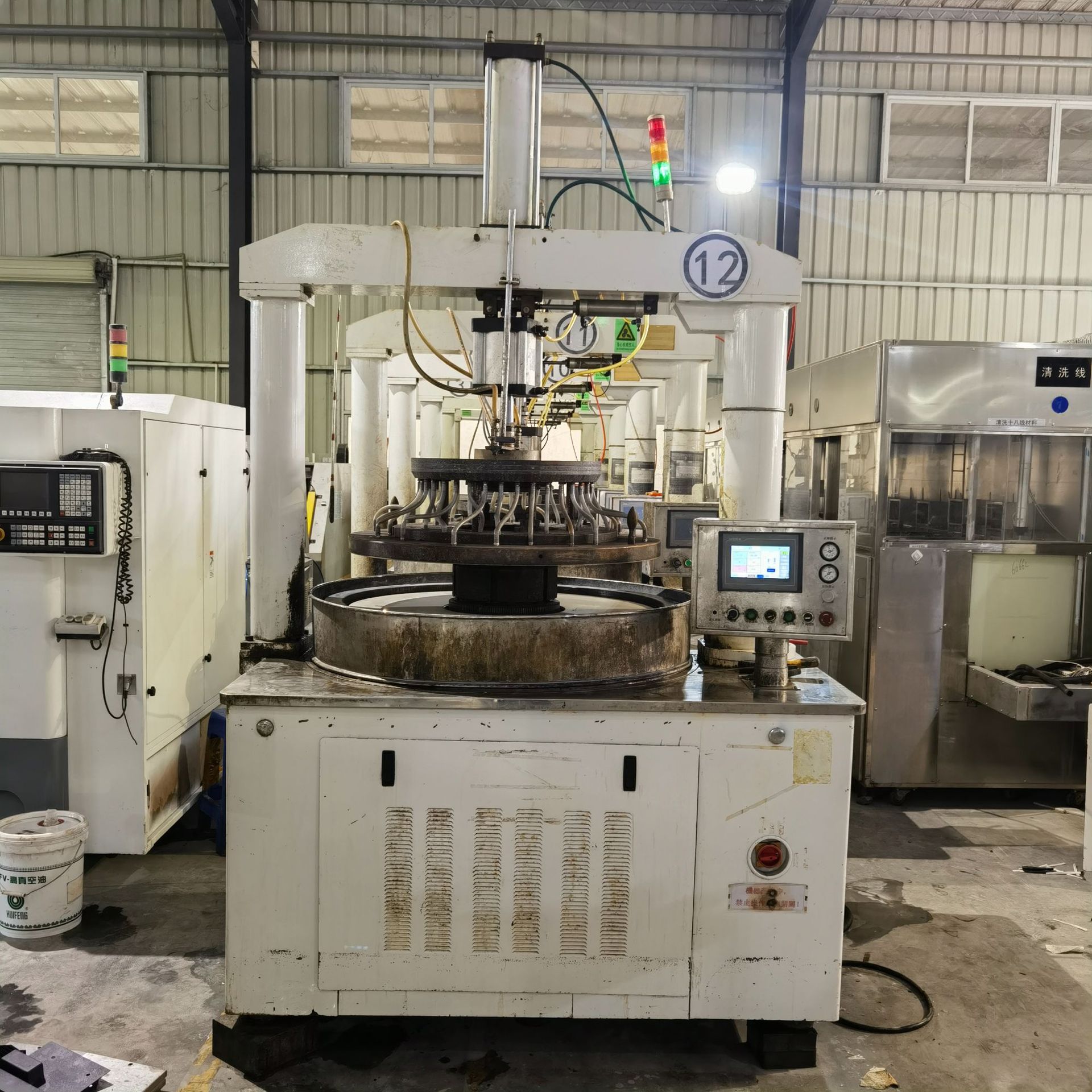 莞聚二手环宇14B双面研磨抛光机双面平磨机现货处理