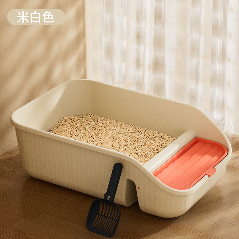 特大猫トイレ半密閉型飛沫防止猫トイレ特大オープン猫トイレソースメーカー卸売|undefined