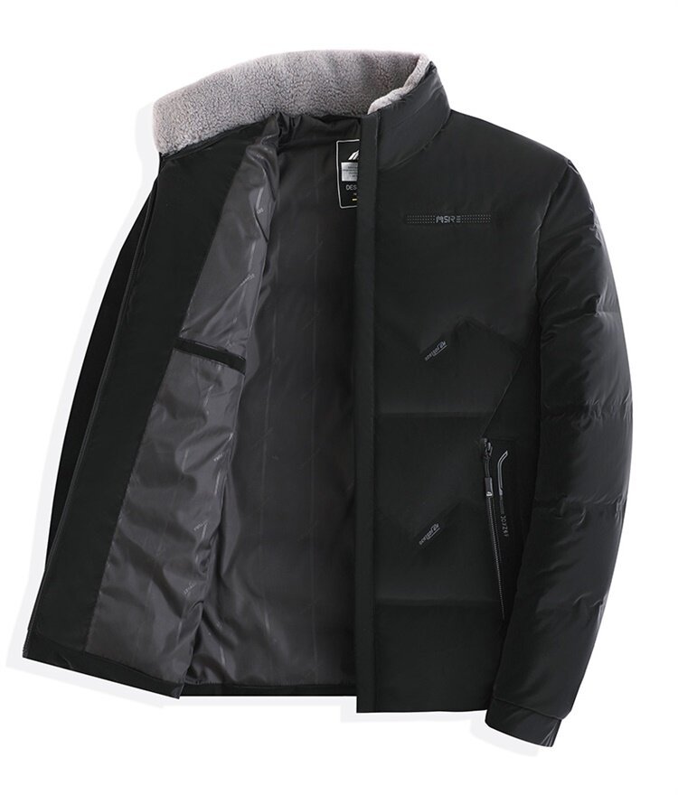 Piumino uomo invernale giacca in cotone con collo alto moda_voghion.com