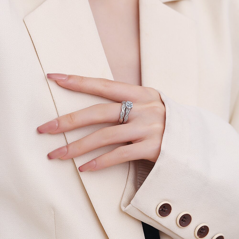 hot couple rings with adjustable opening diamond rings for men and women couple rings Couple rings_voghion.com