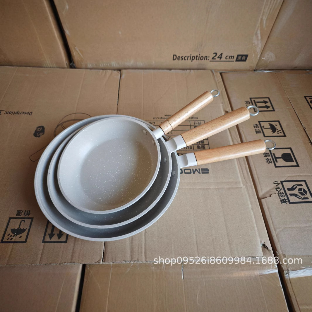 EMOOJOO olla de tortilla transfronteriza sartén antiadherente piedra de maifan más huevo tortilla sartén sartén de desayuno sartén