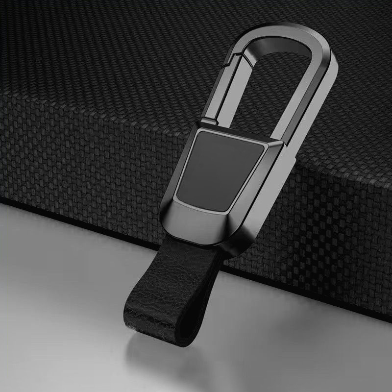 Car Keychain for Men, Waist-Hanging Style, High-End Keychain Pendant, Leather Engraving, Car Logo, Phone Anti-Loss