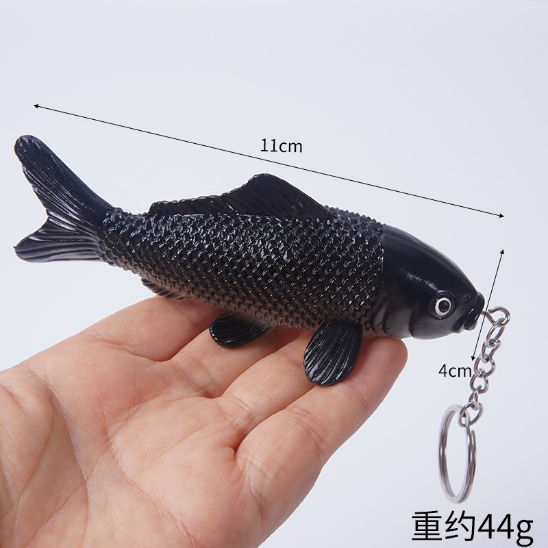 Pegamento blando de PVC simulación Koi colgante mini simulación Koi Carpa dorada modelo Koi colgante de llavero