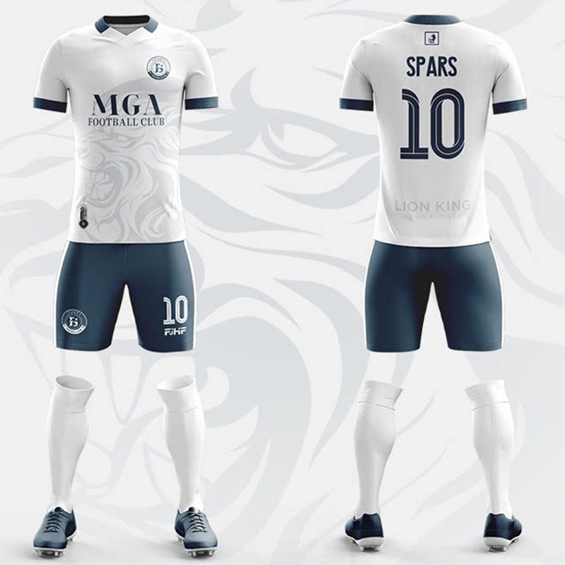 Digital Printed Football Uniforms Custom Set Quick-Drying Competition Training Team Uniforms Student Adult Football Sports Jerseys Custom