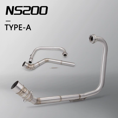 Motorcycle Modified Exhaust Pipe Tailpipe Suitable for Ns200 Ns 200 Bajajpulsar Ns200 (Exhaust pipe) - type-a