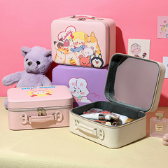 Makeup Box Makeup Storage Bag Portable Travel Large Capacity Student Dorm Suitcase Tote Multifunctional Cartoon Suitcase