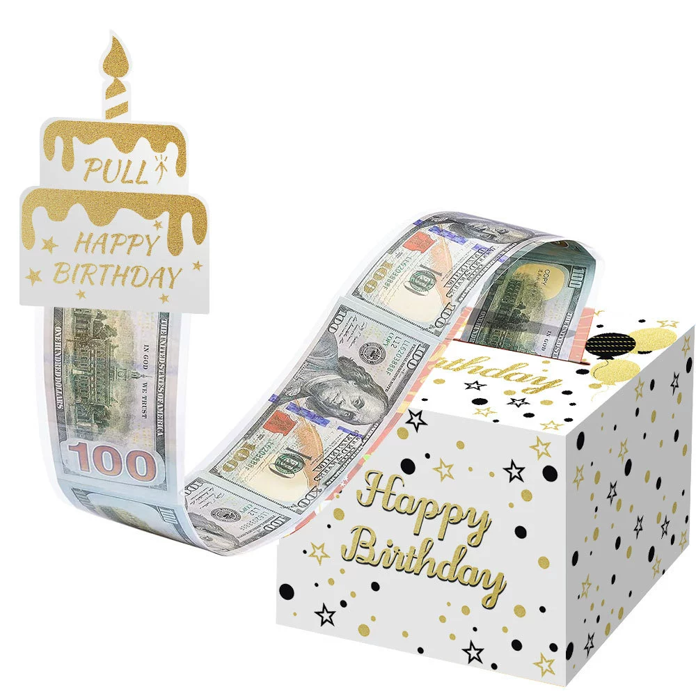 Новый подарок на день рождения оформление декора Money Pump Box Birthday Architecture Happy Birthday Surprise Surprise Money Box