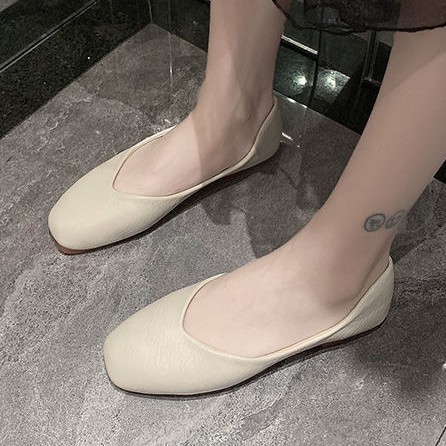 2026 primavera y verano nuevos zapatos de una sola sola sola sola suave antideslizante de boca superficial perezosa zapatos de moda de mujer