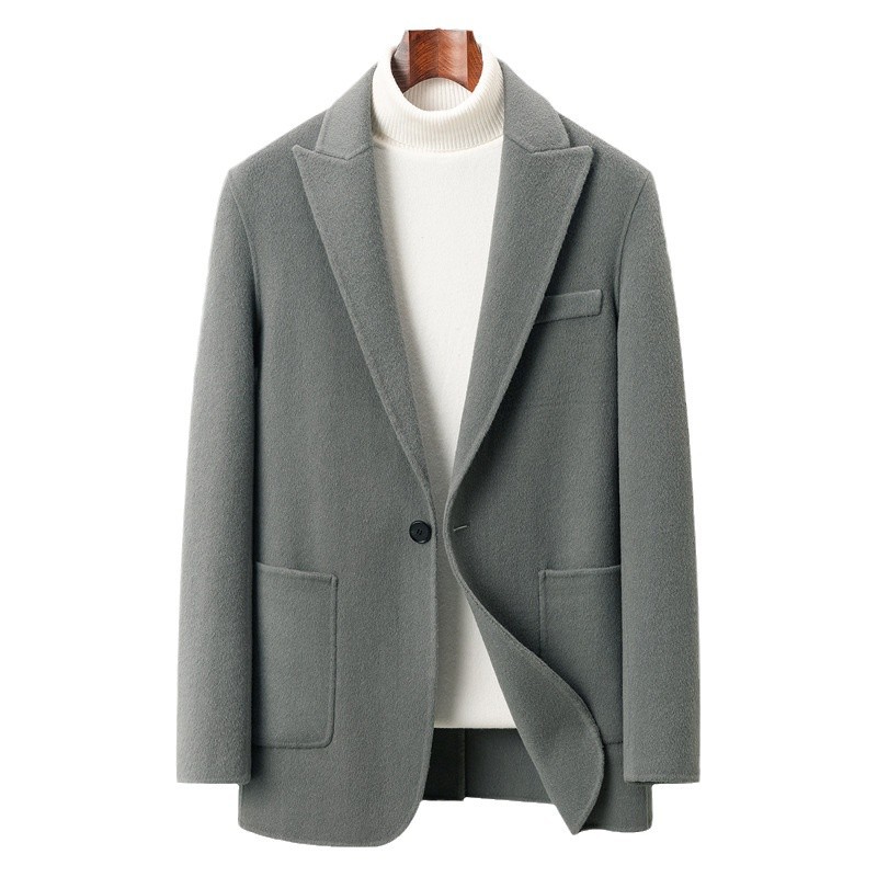 Men's double-sided woolen suit