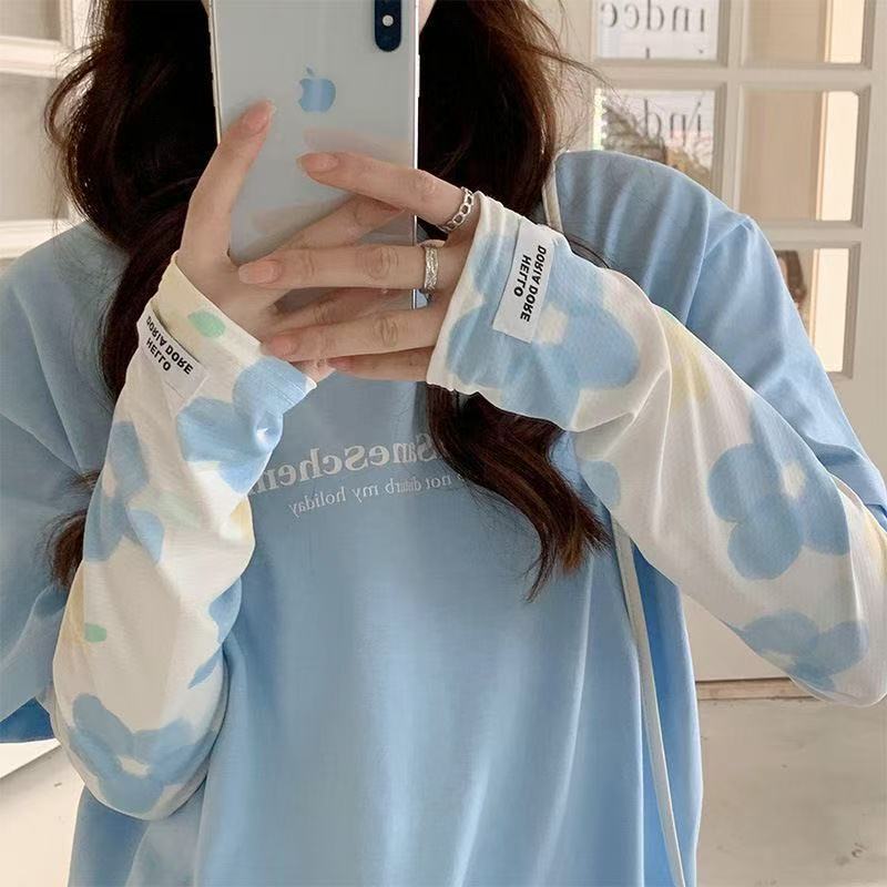 Summer Outdoor Sun Protection Breathable Gradient Color Ice Sleeves Versatile for Driving and Travel Uv Protection Arm Sleeves for Women Sunshade