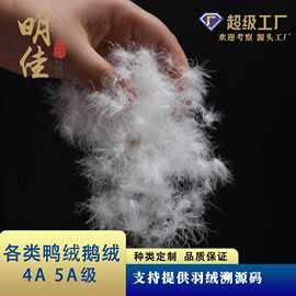 明佳品牌工厂4A-5A各类羽绒样品无异味高蓬松下单备注标准限购1单