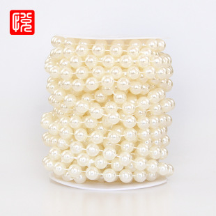 Yue Yin floral flower gift packaging Pearl bouquet 10mm pearl chain wedding dessert table DIY clothing accessories