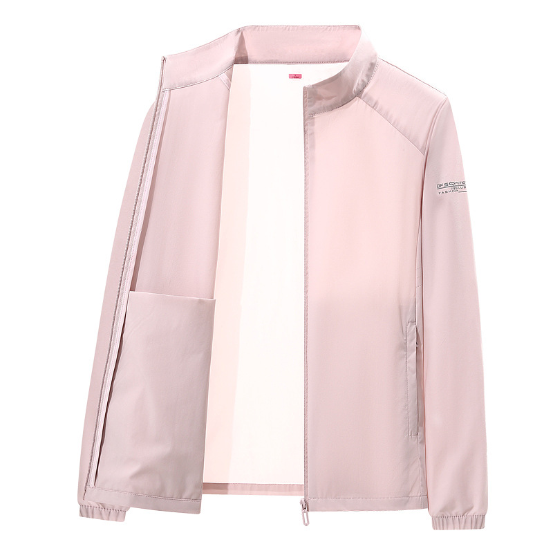 2025 nueva ropa de protección solar de verano para hombres y mujeres al aire libre anti-UV ropa de piel marca de moda de color sólido