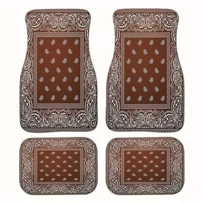 car floor mats, dirt-resistant, wear-resistant, Avtomobil döşəmə paspasları - 1-138-pattern-3-3344cmtwo-piece-set