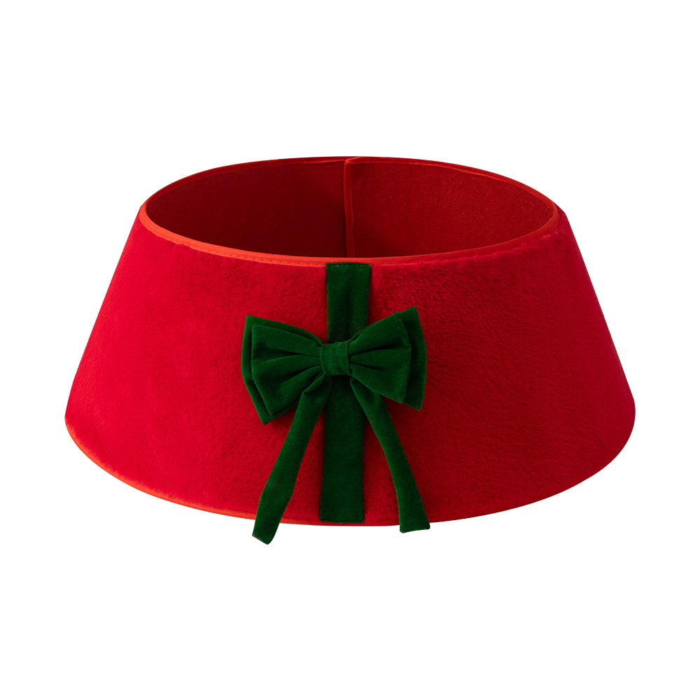 Nuevo arco de Navidad transfronterizo, círculo de árbol, collar de árbol de Navidad de felpa, artesanía, decoración de escena, accesorios al por mayor