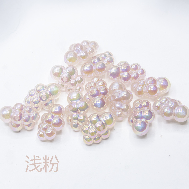 DIYアクセサリー卸売 アクリルUAカラーメッキ雲型穴あきキーホルダー携帯ストラップ飾り|undefined