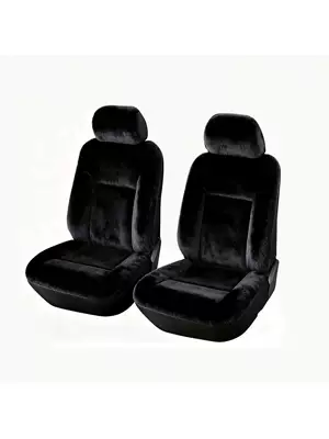 Car Double Seat Cover Without Universal seat cover - black-two-seater-general