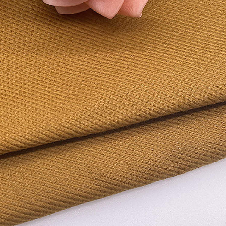 Shaoxing textiles al por mayor 300gsm algodón elástico doble tela de chaqueta de twill