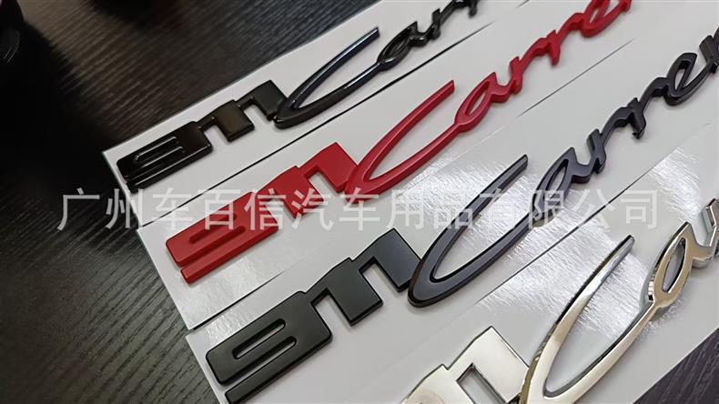Suitable for Porsche 911 Carrera Car Logo Carrera Cayenne Panamera Modified English Rear Emblem