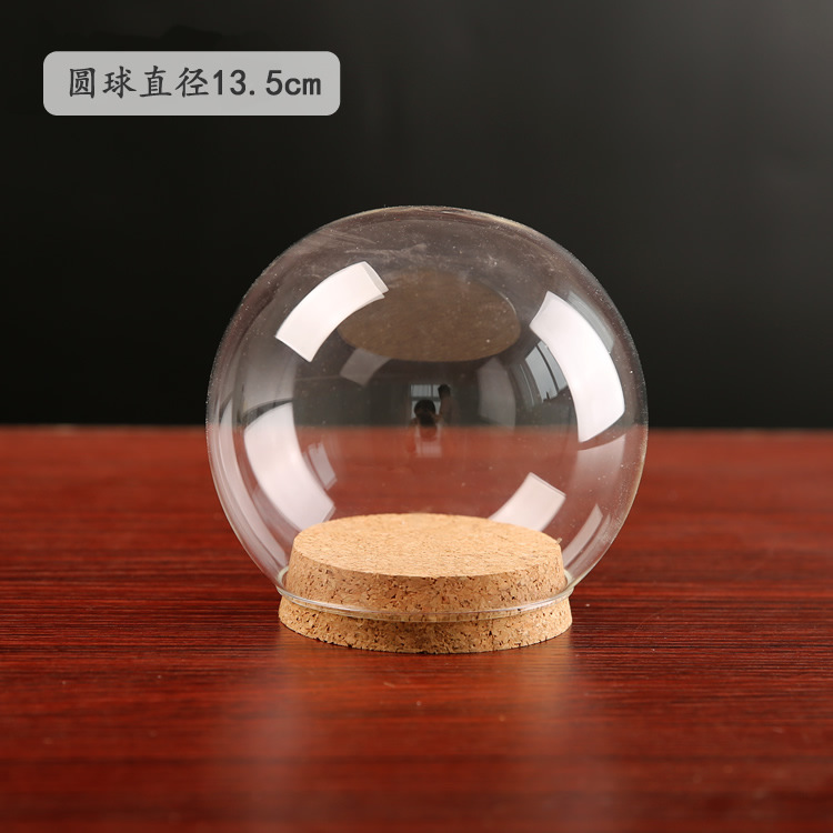 Yongsheng flor a prueba de polvo cubierta de vidrio arcilla cerámica suave fieltro de lana muñeca hecho a mano botella de vidrio de corcho