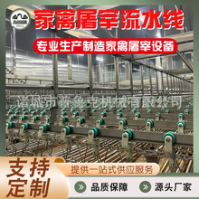 定制杀鸡全套屠宰线 肉鸡线机器 家禽宰杀链条 设备全自动