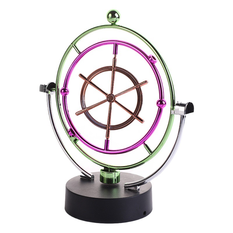 Batería USB de doble propósito celestial cuerpo de movimiento perpetuo instrumento dispositivo de oscilación decoración de escritorio decoración del caos decoración del hogar
