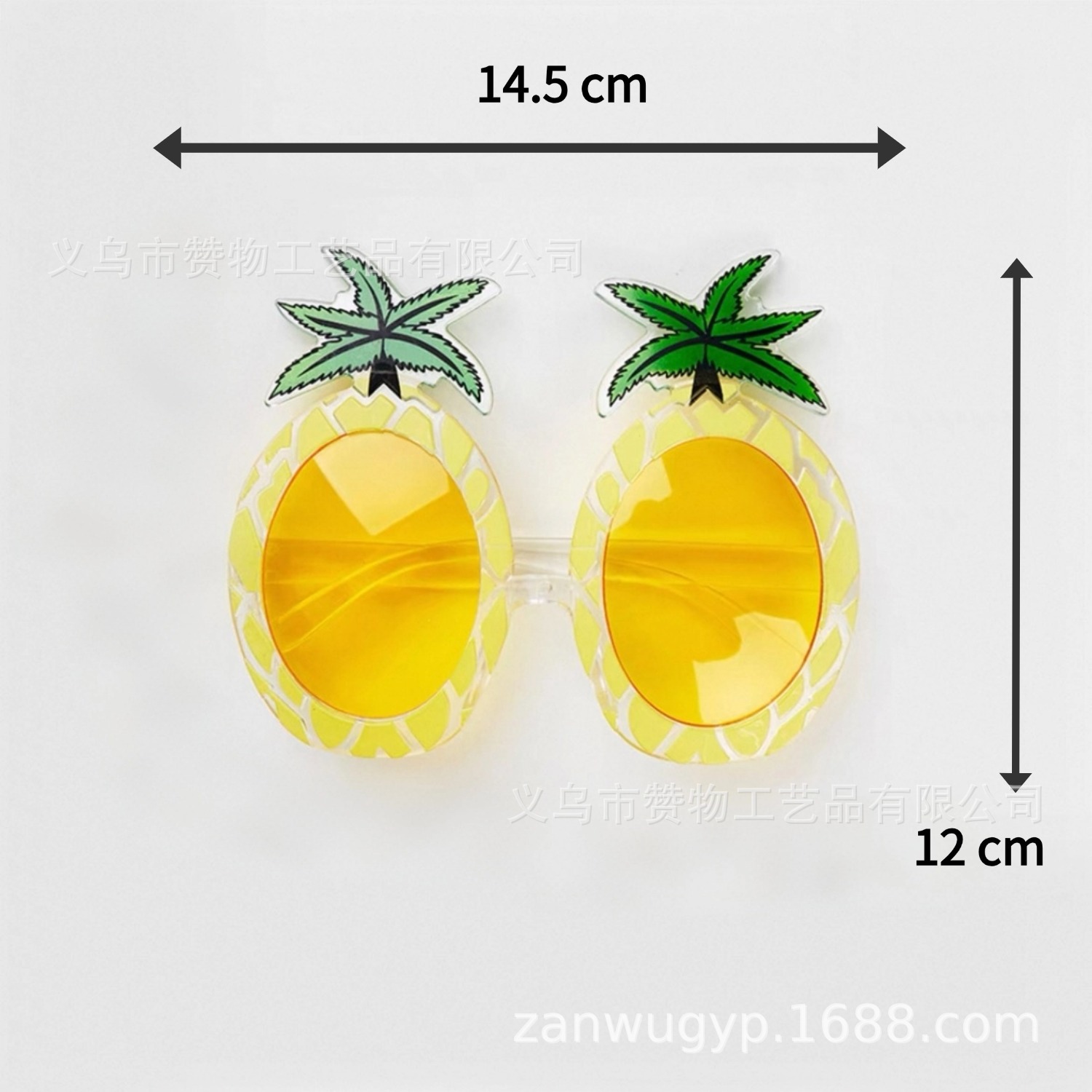 Foreign trade pineapple transparent yellow