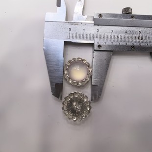 New Korean Style Silver Alloy Jewelry Accessories Flower Plate Diamond Buckle Beauty Head