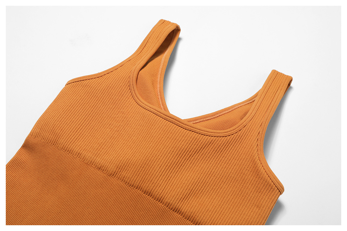 High Strength Beauty Back Seamless Yoga Jumpsuit Thread Elastic Sports Tight Fitness One Piece Women