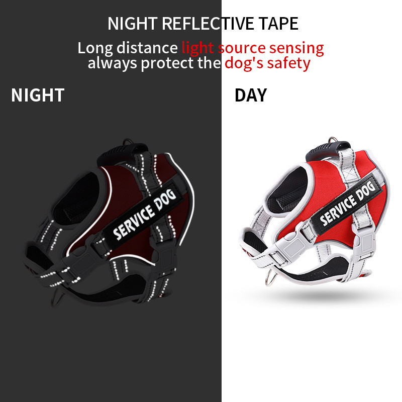 Directo de fábrica reflexivo mascota correa de pecho perro caminando cuerda grande perro a prueba de explosiones de perforación transpirable pecho en stock al por mayor