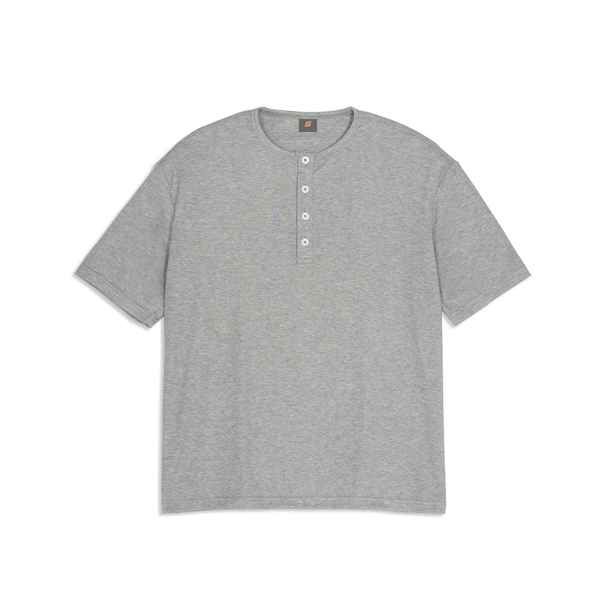 ETAI hombre de verano hombre estilo suelto camisa de manga corta estilo japonés casual simple botón camisa de cuello redondo