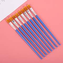 Plastic rod digital oil paint pen tip hook pen flat head nylon brush brush enamel doll plaster paint pen