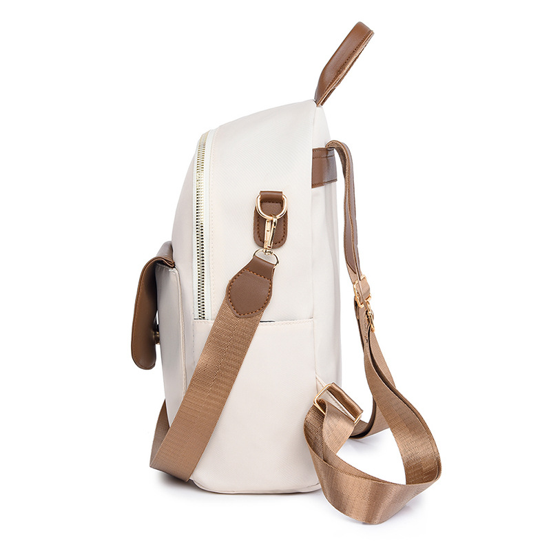 Bolsos para mujer 2024 nuevas damas casuales mochila de tela Oxford moda contraste color viajes al aire libre mochila de un solo hombro marea